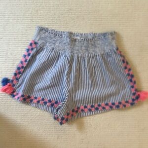 Vineyard Vines Stripped Seersucker Embroidered Pull On Shorts Size small